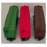 Electric Lionel Train Cars including Model 6-9755 Union Pacific Box Car