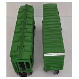 Electric Lionel Train Car Grouping including Model 6-9608 Rolling Stock Burlington Northern Hi-Cube Car