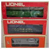 Electric Lionel Train Car Grouping including Model 6-17009 New York Central System Box Car