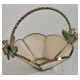 Delicate Stained Glass Basket