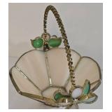 Delicate Stained Glass Basket