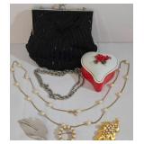 Costume Jewelry, Formal Handbag & More