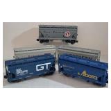 Lionel Electric Train Car Collection including Model 183925 Burlington Route CB&O Box Car