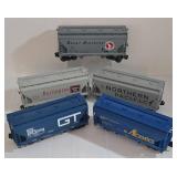 Lionel Electric Train Car Collection including Model 183925 Burlington Route CB&O Box Car