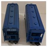 Lionel Electric Train Car Collection including Model 183925 Burlington Route CB&O Box Car
