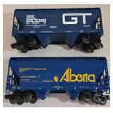 Lionel Electric Train Car Collection including Model 183925 Burlington Route CB&O Box Car