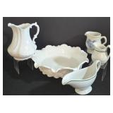 Pretty White Serving Pieces