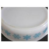 Vintage Pyrex Snowflake Covered Casserole, Pyrex Mixing Bowl, 2-Quart Pampered Chef Batter Bowl and More