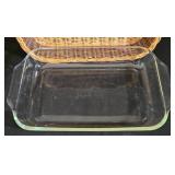 Vintage Pyrex Snowflake Covered Casserole, Pyrex Mixing Bowl, 2-Quart Pampered Chef Batter Bowl and More