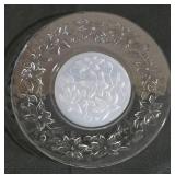 Patterned Crystal Plate & Bowl Set
