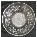 Patterned Crystal Plate & Bowl Set