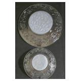 Patterned Crystal Plate & Bowl Set