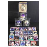 Minnesota Vikings & Twins Ornament Selection Plus Numerous Baseball Trading Cards