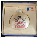 Minnesota Vikings & Twins Ornament Selection Plus Numerous Baseball Trading Cards