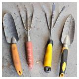 Multiple Gardening Hand Tools