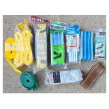 Six Webbed Folding Lawn Chairs + Extra Webbing Packages