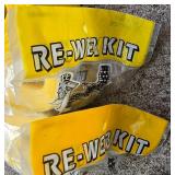 Six Webbed Folding Lawn Chairs + Extra Webbing Packages