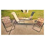 Chaise Lounge Chair, Webbed Lawn Chair & Chair Cushion Collection