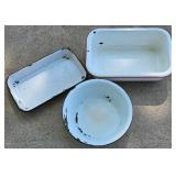 Vintage Enamel Ware Plus 7-Up Crate