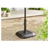 Lot of StyleWell 26 lbs. Concrete and Resin Patio Umbrella Base in Black     Customer Returns See Pictures