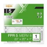 HDX 20 in. x 20 in. x 1 in. Standard Pleated Furnace Air Filter FPR 5, MERV 8 (12-Pack)  Customer Returns See Pictures