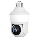Lot of SIGHT BULB Motion Detecting 360-Degree Indoor/Outdoor Wi-Fi Home Security Camera with Light Customer Returns See Pictures