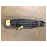 Lot of FIRM GRIP 5 ft. Golf Umbrella in All Black Customer Returns See Pictures