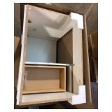 Home Decorators Collection Thornbriar 30 in. W x 22 in. D x 34 in. H Right Side Drawers Vanity Cabinet without Top in Polar White  Customer Returns See Pictures