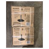 Lot of StyleWell 26 lbs. Concrete and Resin Patio Umbrella Base in Black     Customer Returns See Pictures