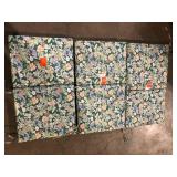 Lot of Hampton Bay 17 in. W x 20 in. D Mid Back Universal Outdoor Cushion in Garden Floral    Customer Returns See Pictures