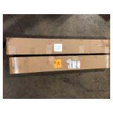Lot of Home Decorators Collection White Cordless Faux Wood Blinds for Windows with 2 in. Slats - 48.5 in. W x 64 in. L (Actual Size 48 in. W x 64 in. L)  Customer Returns See Pictures