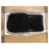 Karl home Black 80 Qt. Iron Beverage Wheeled Cooler with Shelf Customer Returns See Pictures