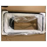 Karl home Black 80 Qt. Iron Beverage Wheeled Cooler with Shelf Customer Returns See Pictures