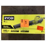 RYOBI 135 MPH 440 CFM 8 Amp Corded Electric Jet Fan Leaf Blower  Customer Returns See Pictures