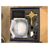 AIMADI Single-Handle Wall Mount Roman Tub Faucet with Hand Shower 3 Hole Brass Bathtub Fillers in Matte Black  Customer Returns See Pictures