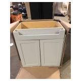 31 in. Single Sink Pearl Gray Bath Vanity (Top Not Included) Damaged   Customer Returns See Pictures