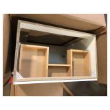 Glacier Bay Everdean 31 in. Single Sink White Bath Vanity (Top Not Included)  Customer Returns See Pictures