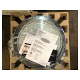 Artika Glam 13.5 in. 1-Light Modern Chrome Integrated LED Flush Mount Ceiling Light Fixture for Kitchen or Bedroom Customer Returns See Pictures
