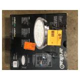 Artika Glam 13.5 in. 1-Light Modern Chrome Integrated LED Flush Mount Ceiling Light Fixture for Kitchen or Bedroom Customer Returns See Pictures