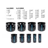 Spyder 11-Piece Bi-Metal Hole Saw Kit
