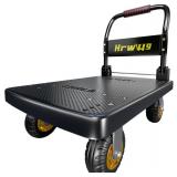 Hrwug Platform Truck/Foldable Push Cart Dolly