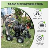 Giraffe Tools Garden Hose Reel with Wheels