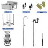 Optmspic Stainless Steel Single Bowl Kitchen Sink