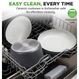 NutriChef 18-Piece Ceramic Cookware Set