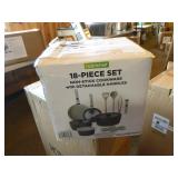 NutriChef 18-Piece Ceramic Cookware Set