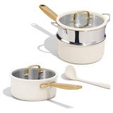 Carote 1.5 Quart and 3.0 Quart Stainless Steel Sauce Pan Set