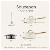 Carote 1.5 Quart and 3.0 Quart Stainless Steel Sauce Pan Set