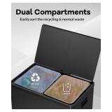 Garvee Dual Trash Can for Recycling and Trash