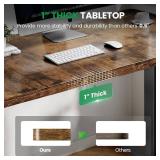 Siago 1" Thick Tabletop Electric Standing Desk