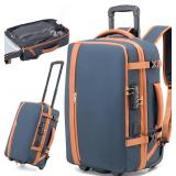 Fanwoli Vacuum Rolling Travel Backpack/Carry-On Luggage